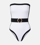 Alexandra Miro Whitney belted swimsuit
