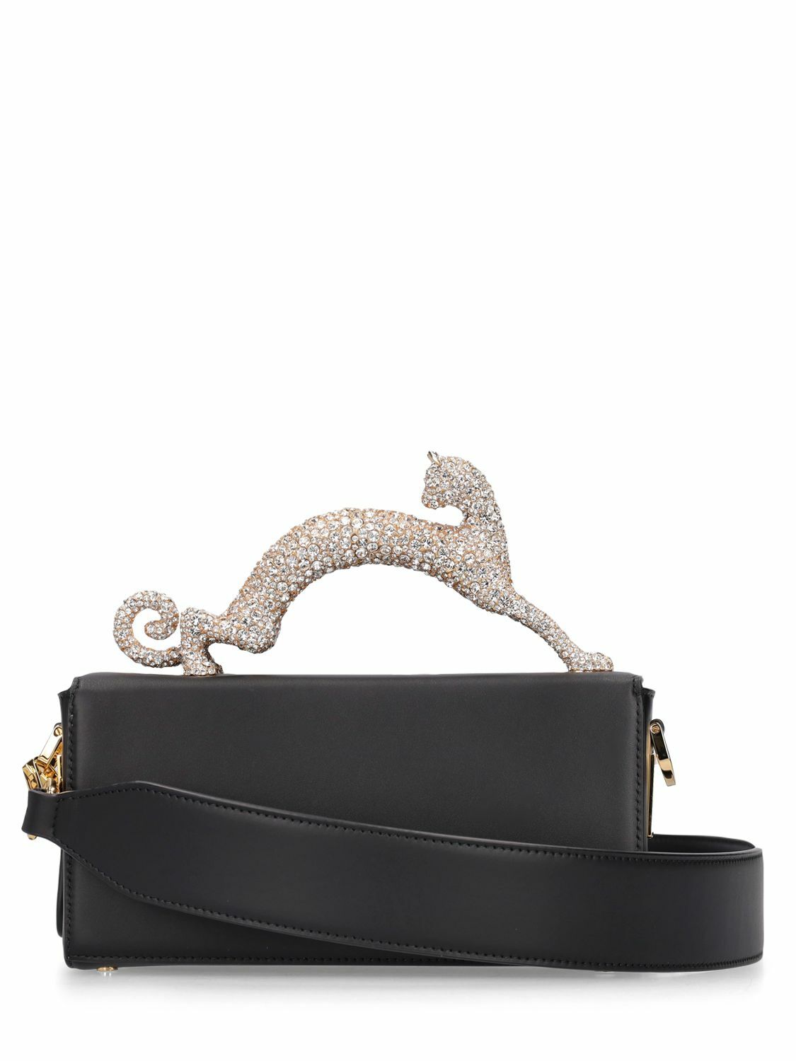 ショルダーバッグ・ポシェット Lanvin Pencil Cat Nano Handbag In Black Leather Nano Pencil Cat Leather Bag | Lanvin