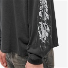 Rhude Men's Long Sleeve 4X4 T-Shirt in Vintage Black