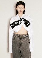 Y/Project Scrunched Logo Print T-Shirt
