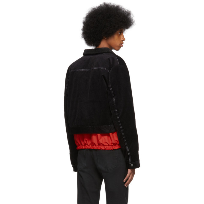 Pyer Moss Black Corduroy Trucker Jacket