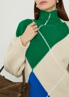 JW Anderson Pringle Argyle High-neck Wool Jumper Multicoloured 1