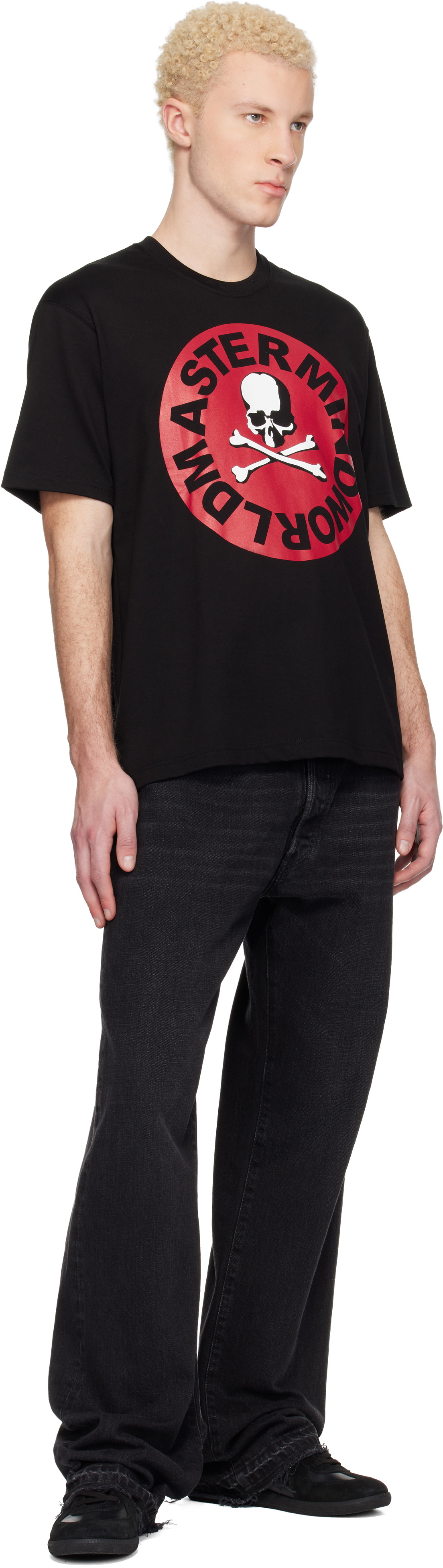 MASTERMIND WORLD Black MW Circle SS T-shirt