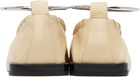 Jil Sander Beige Ring Ballerina Flats