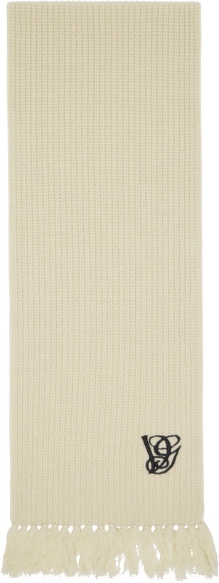 Photo: Valentino Garavani Off-White Wool Scarf