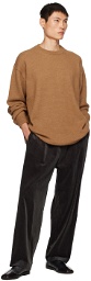 ATON Tan Crewneck Sweater
