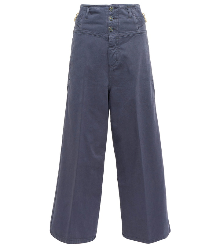 Photo: Etro - High-rise wide-leg cropped pants