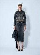 Balenciaga Lace-Up Denim Jacket