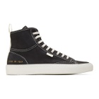 Common Projects Black Nubuck Tournament High Sneakers