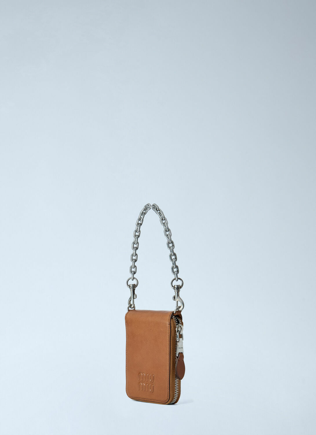Miu Miu Logo-Embossed Chain-Strap Wallet