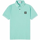 Stone Island Men's Patch Polo Shirt in Light Green