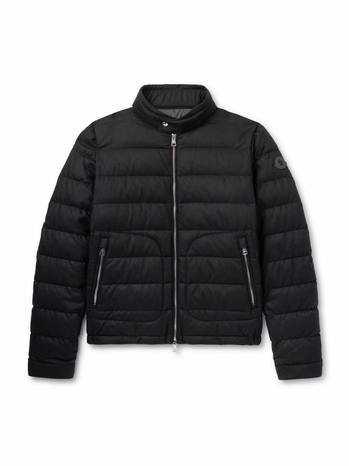 Moncler - Acorus Quilted Nylon and Cashmere-Blend Down Zip-Up Jacket ...