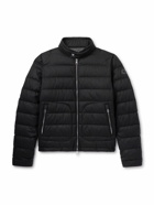 Moncler - Acorus Quilted Nylon and Cashmere-Blend Down Zip-Up Jacket - Black