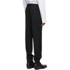 Y/Project Black Wool and Denim Lazy Trousers