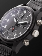 IWC Schaffhausen - Pilot's TOP GUN Automatic Chronograph 44mm Ceramic and Leather Watch, Ref. No. IW389001