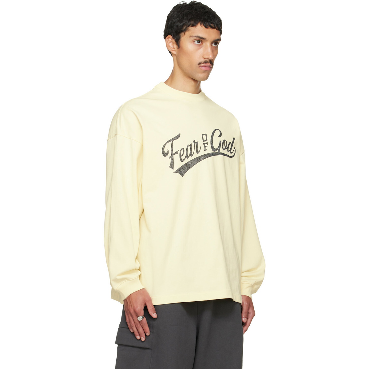 Fear of God ESSENTIALS Yellow Merch Long Sleeve T-shirt