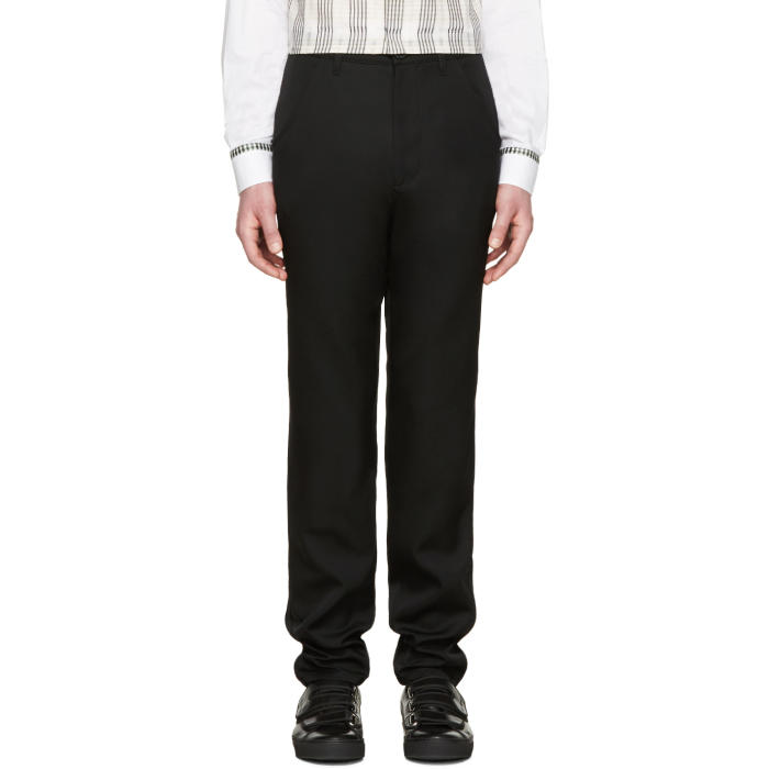 Raf Simons Black Wool Trousers adidas x Raf Simons