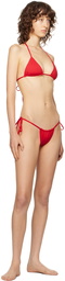 Frankies Bikinis Red Nick Bikini Top