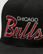 Mitchell & Ness Nba Team Script 2.0 Snapback Cap Chicago Bulls Black - Mens - Caps