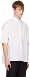 Jacquemus White Le Raphia 'La Chemise Cabri' Shirt