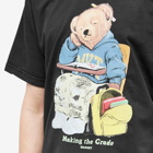 MARKET Men's Making The Grade Bear T-Shirt in Washed Black