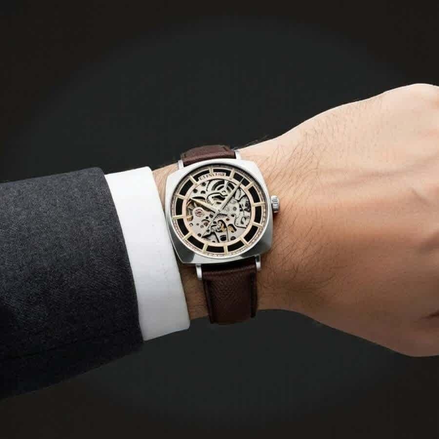 Thomas Earnshaw Moorgate Rose Gold-tone Dial Mens Watch ES-8319-02