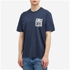 NN07 Men's Adam Print T-Shirt in Navy Blue