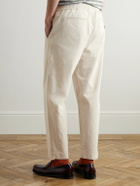 Folk - Drawcord Assembly Straight-Leg Linen and Cotton-Blend Trousers - Neutrals