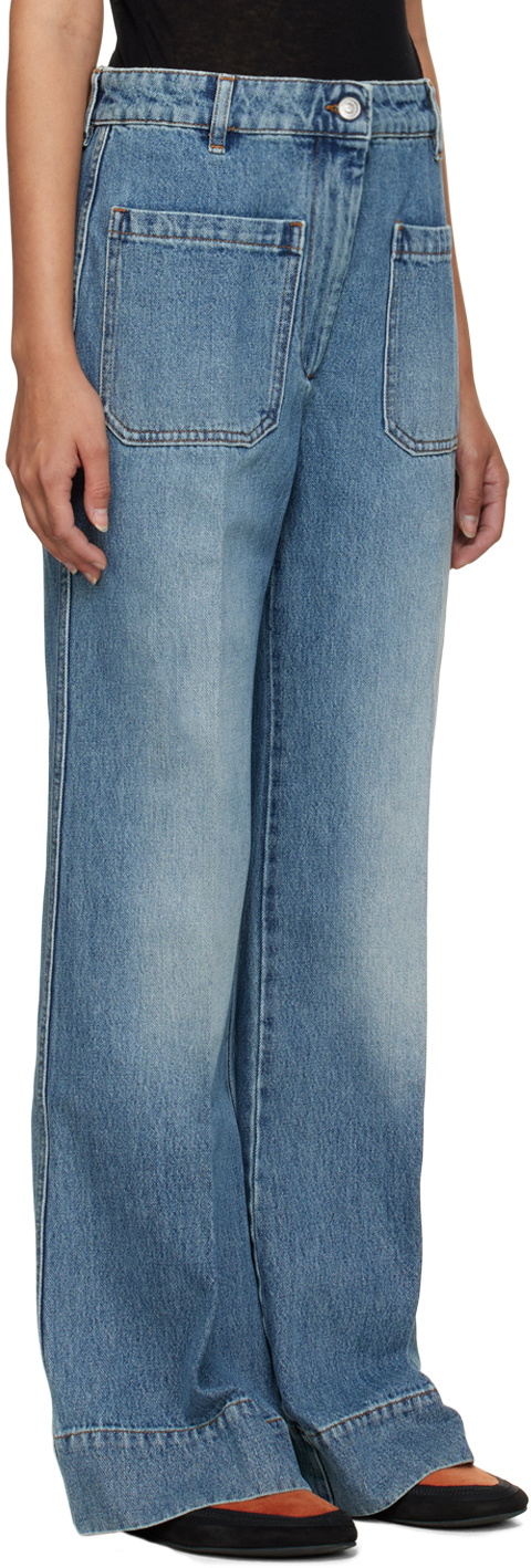 Victoria Beckham Blue Alina Jeans Victoria Beckham