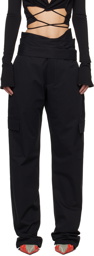 Jade Cropper Black Wrap Belt Cargo Pants