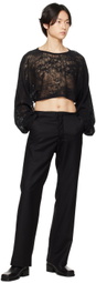 Nicolas Andreas Taralis Black Spider Web Sweater