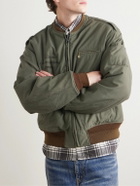 Visvim - Reversible Printed Cotton-Blend and Twill Bomber Jacket - Green
