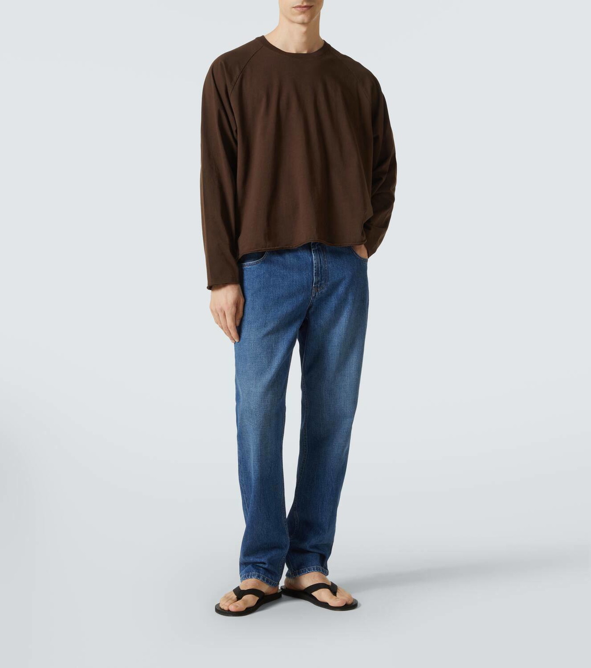 The Row Dune grosgrain thong sandals