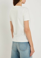 Chloe Printed Cotton T-shirt White