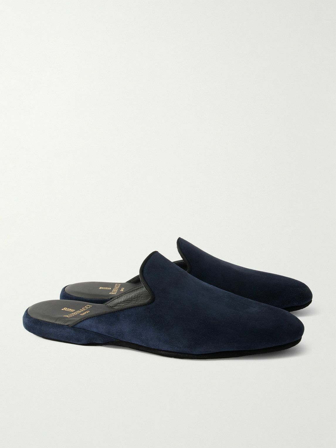 Rubinacci - Comfort Suede Slippers - Blue