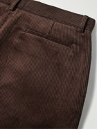 De Bonne Facture - Cotton-Blend Corduroy Trousers - Brown