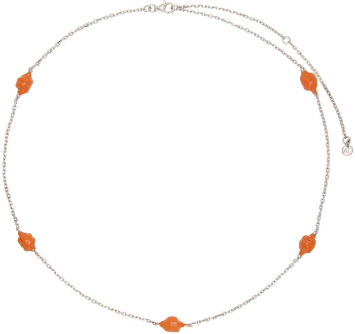 Photo: Marshall Columbia SSENSE Exclusive Orange Knot Necklace