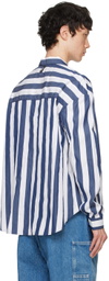 SUNNEI Blue & White Over Shirt