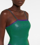 Oseree - Lamé one-piece swimsuit