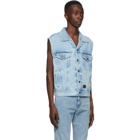 Gucci Blue Denim Washed Vest