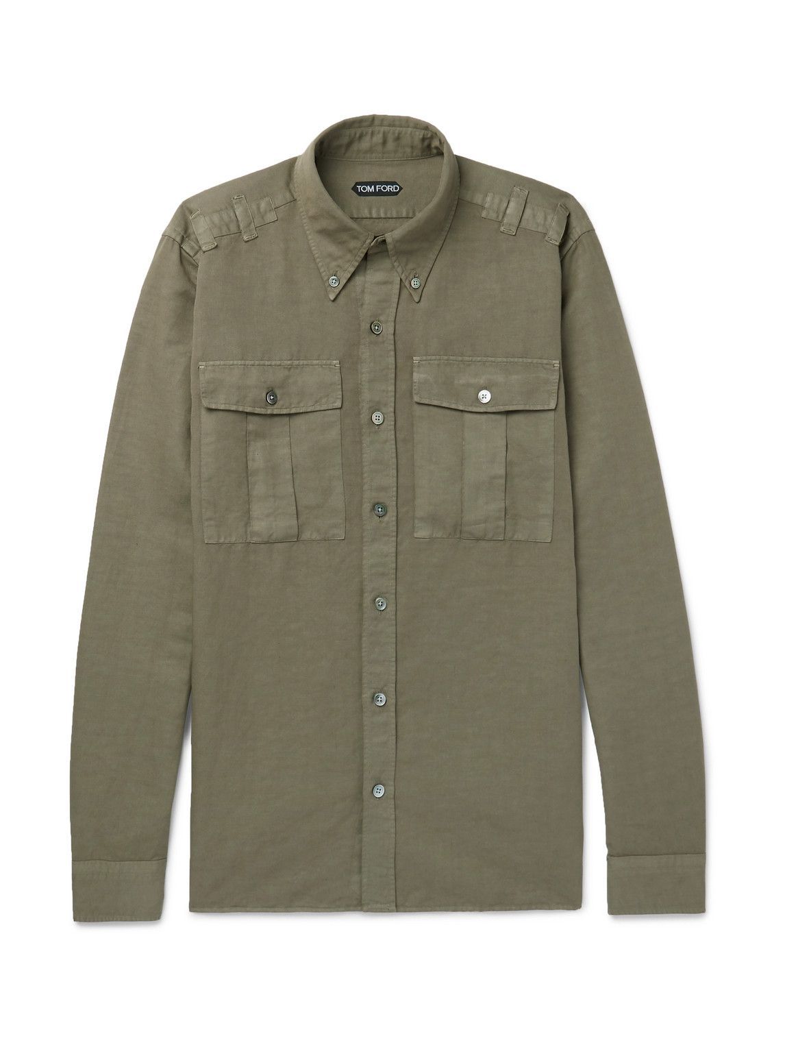 【関税込み】tom ford Button-down shirt SILK COTTON BLEND BUTTON DOWN | Tom Ford Fashion