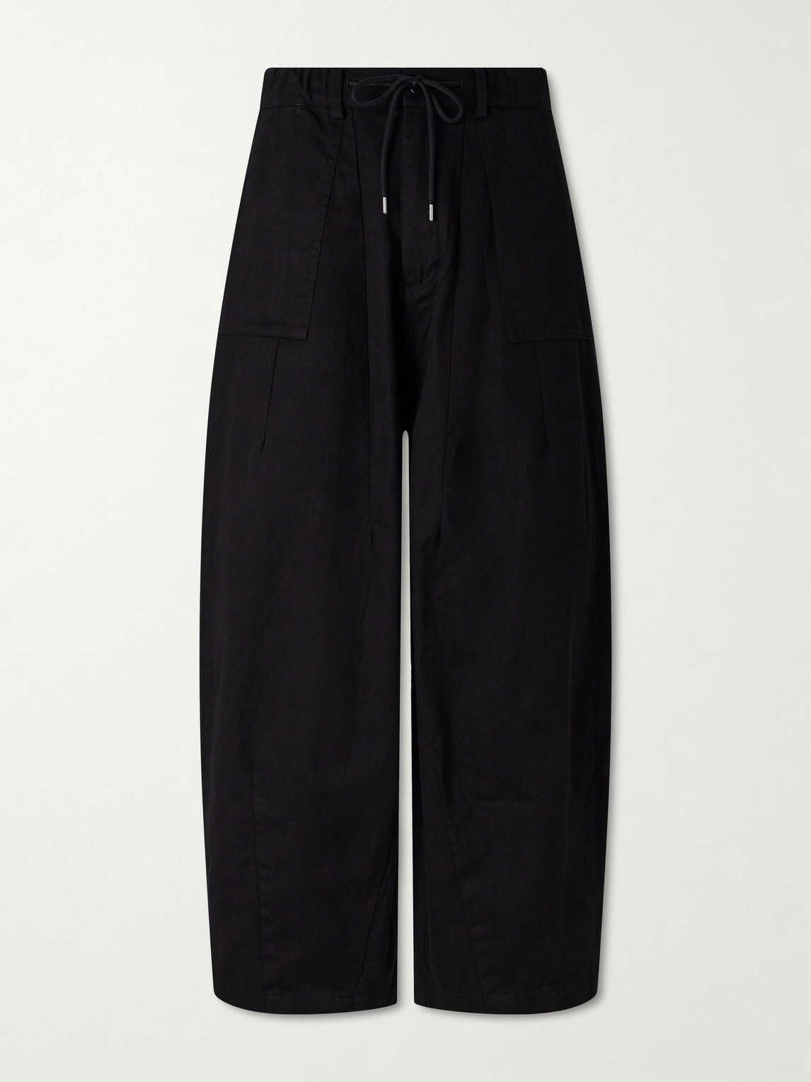 FrizmWORKS - Wide-Leg Cotton-Twill Trousers - Black