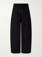 FrizmWORKS - Wide-Leg Cotton-Twill Trousers - Black