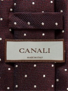 Canali - 8cm Polka-Dot Silk-Jacquard Tie