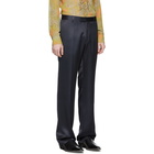 Dries Van Noten Navy Prowse Trousers