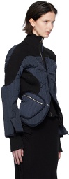 Ottolinger Black & Blue Quilted Jacket