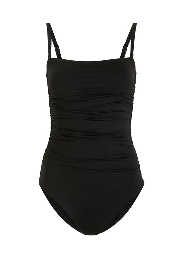 Photo: Bondi Born Raya Ruched Swimsuit Black