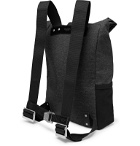 Brooks England - Pickwick Large Leather-Trimmed Mélange Tex Nylon Backpack - Black