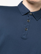 KITON - Cotton Blend Long Sleeve Polo Shirt