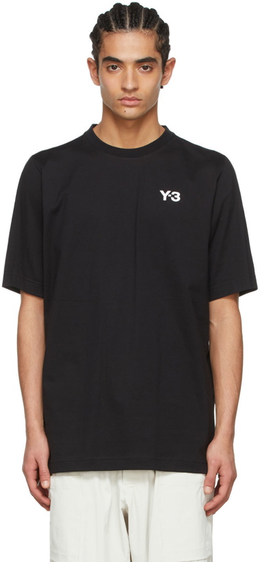 Photo: Y-3 Black Cotton T-Shirt